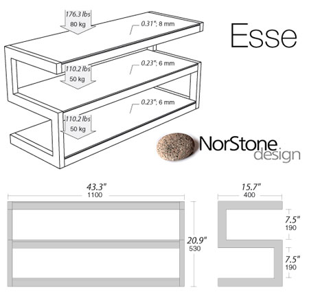 NorStone ESSE Glossy Black 